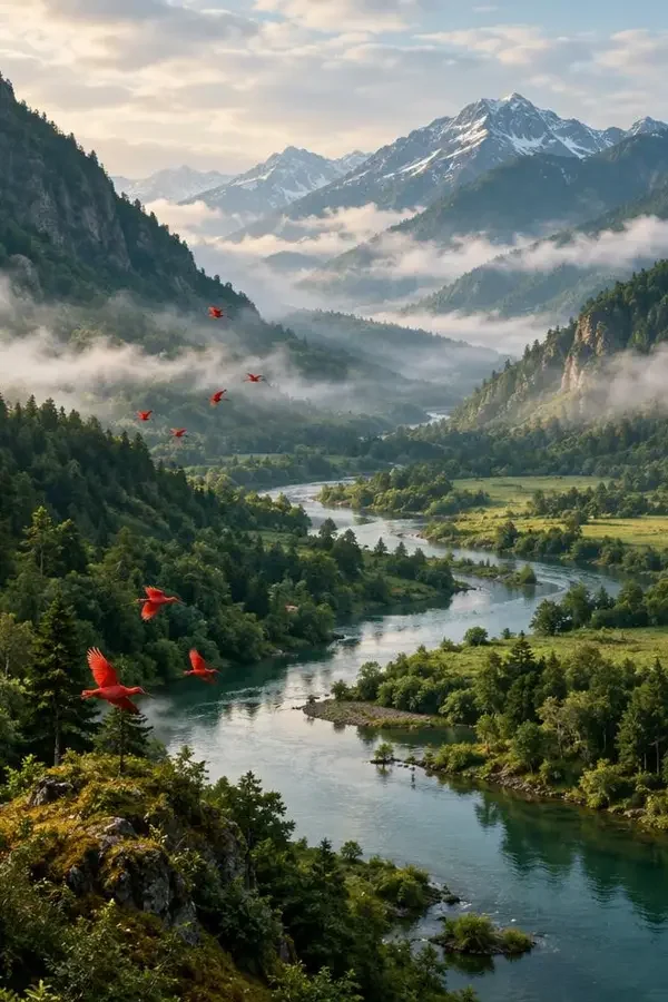 一条河的四季海报，电影，纪录·自然·人文