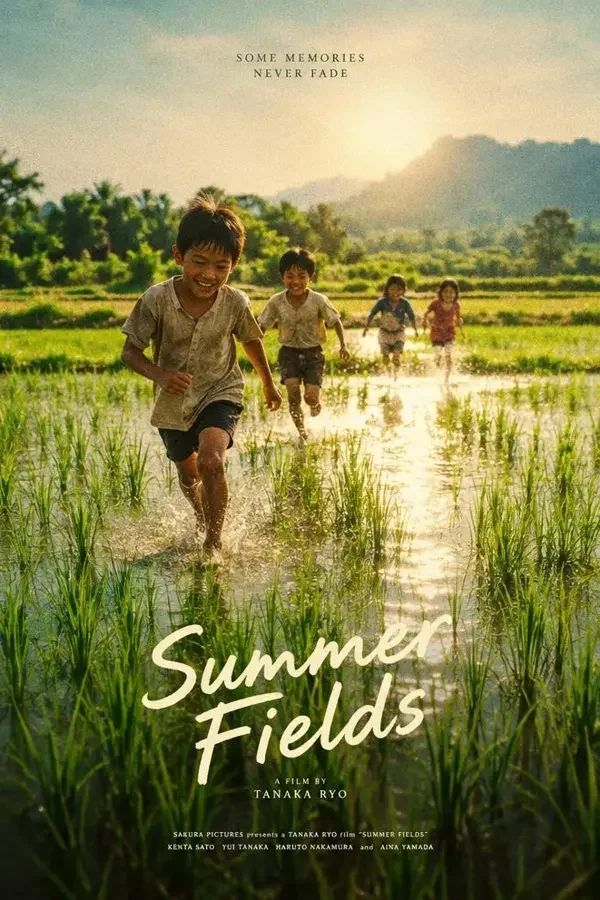 稻田里的夏天海报，正在热映，青春·成长·夏日